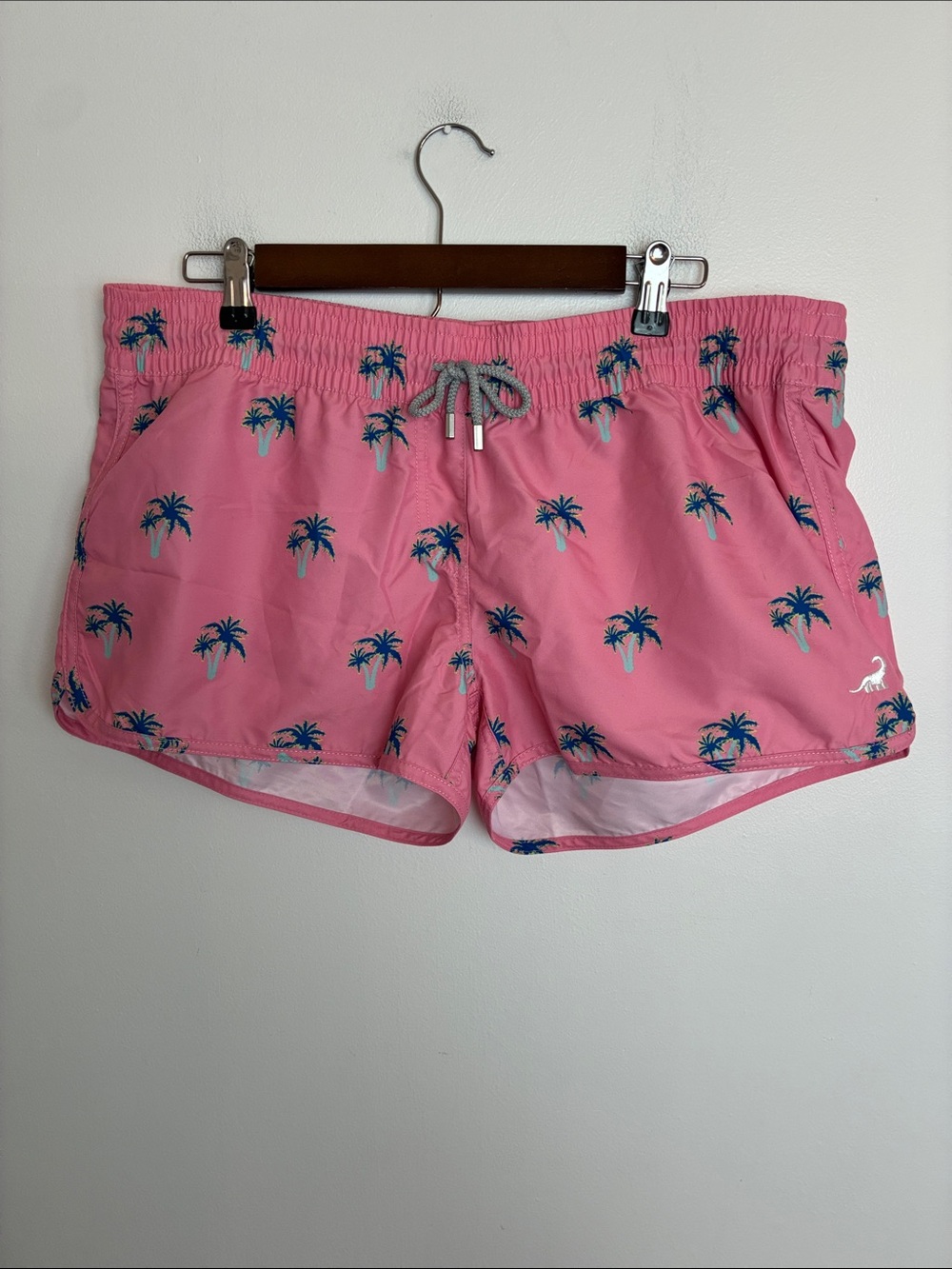 NWT Women’s Surf Cuz Board Shorts Pink Palm Tree Print Athletic Shorts Size XXL